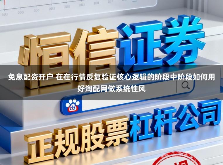 免息配资开户 在在行情反复验证核心逻辑的阶段中阶段如何用好淘配网做系统性风